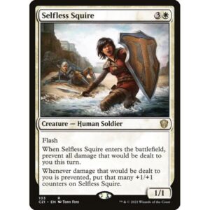 Commander 2021 - 103 - Selfless Squire - Rare - W - Non-foil (Front)