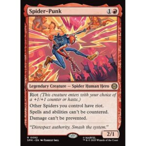 Marvel's Spider-Man - 92 - Spider-Punk - Rare - R - Foil (Front)