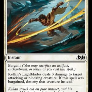 Wilds of Eldraine - 18 - Kellan's Lightblades - Common - W - Non-foil (Front)