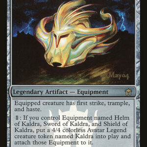 Fifth Dawn Promos - 131★ - Helm of Kaldra - Rare - C - Foil - Datestamped Promo (Front)