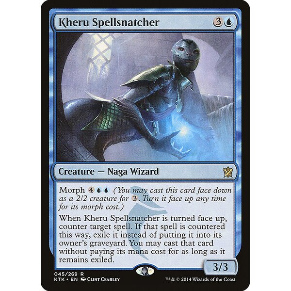 Khans of Tarkir - 45 - Kheru Spellsnatcher - Rare - U - Foil (Front)