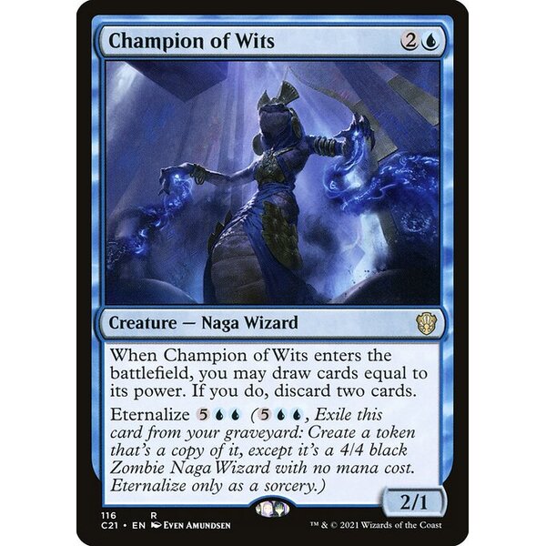 Commander 2021 - 116 - Champion of Wits - Rare - U - Non-foil (Front)