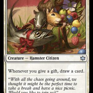 Bloomburrow - 19 - Jolly Gerbils - Uncommon - W - Non-foil (Front)