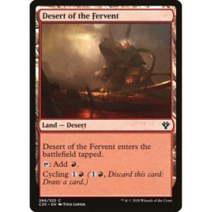 Commander 2020 - 266 - Desert of the Fervent - Common - C - Non-foil (Front)
