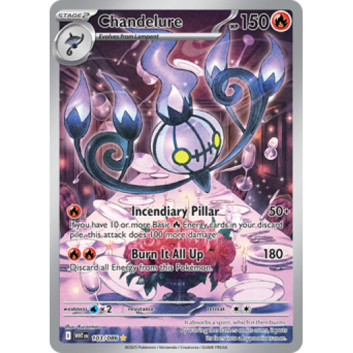 White Flare - 103/086 - Chandelure - Holo