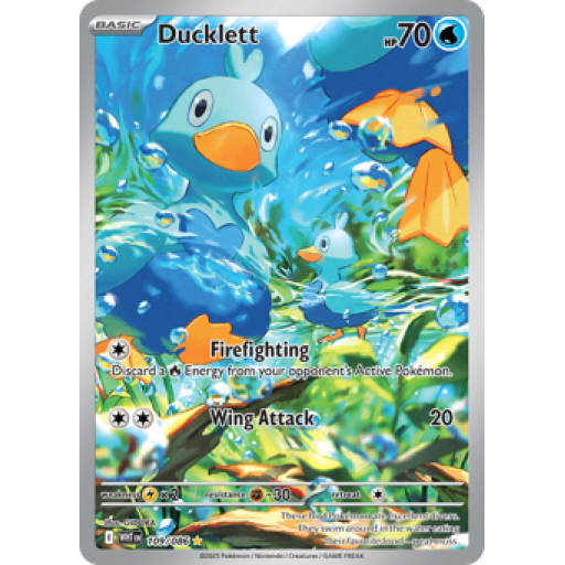 White Flare - 109/086 - Ducklett - Holo