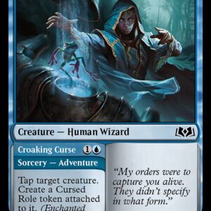 Wilds of Eldraine - 75 - Vantress Transmuter // Croaking Curse - Common - U - Non-foil (Front)