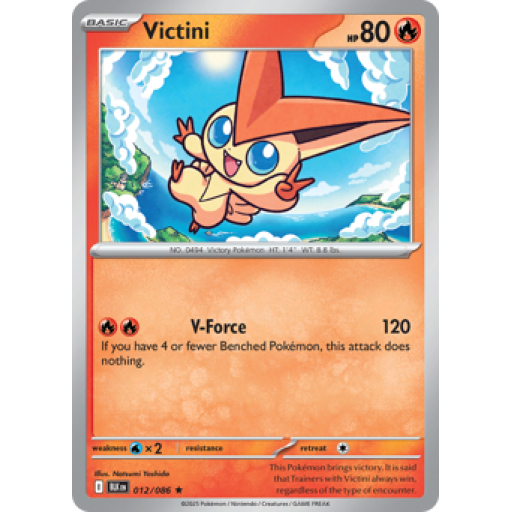Black Bolt - 012/086 - Victini - Reverse Holo