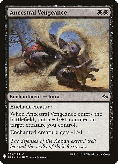 The List - FRF-61 - Ancestral Vengeance - Common - B - Non-foil (Front)
