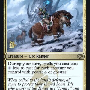 Tarkir: Dragonstorm Promos - 228s - Temur Battlecrier - Rare - Multi - Foil - Datestamped Promo (Front)