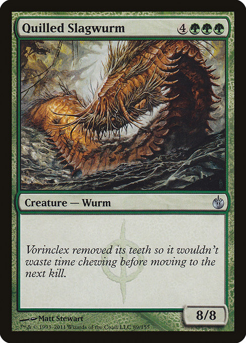 Mirrodin Besieged - 89 - Quilled Slagwurm - Uncommon - G - Non-foil (Front)