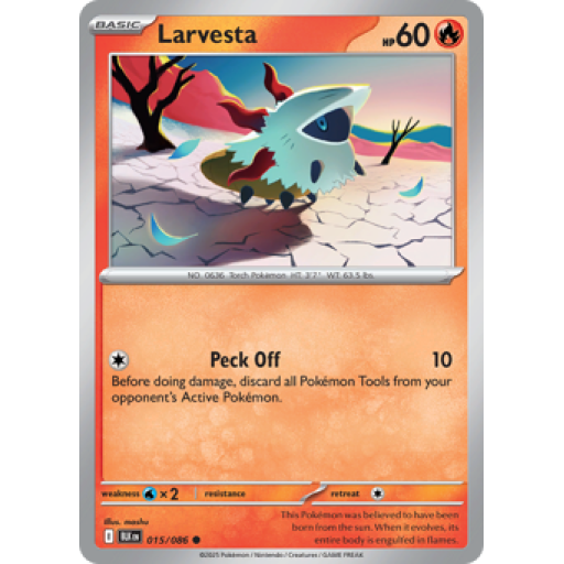 Black Bolt - 015/086 - Larvesta - Reverse Holo