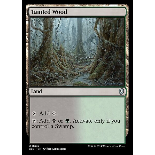 Bloomburrow Commander - 337 - Tainted Wood - Uncommon - C - Non-foil (Front)