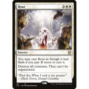 Commander 2021 - 101 - Rout - Rare - W - Non-foil (Front)