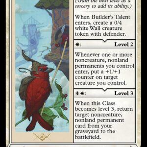 Bloomburrow - 5 - Builder's Talent - Uncommon - W - Non-foil (Front)