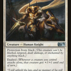 Magic 2013 - 21 - Knight of Glory - Uncommon - W - Non-foil (Front)