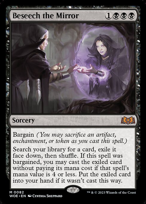 Wilds of Eldraine - 82 - Beseech the Mirror - Mythic - B - Non-foil (Front)