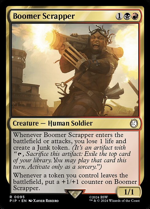 Fallout - 95 - Boomer Scrapper - Rare - BR - Non-foil (Front)