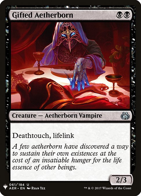 The List - AER-61 - Gifted Aetherborn - Uncommon - B - Non-foil (Front)