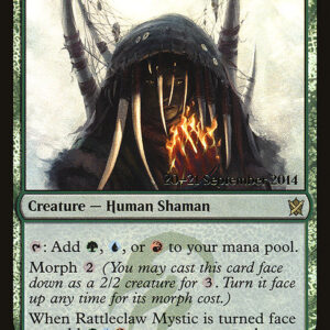 Khans of Tarkir Promos - 144s - Rattleclaw Mystic - Rare - G - Foil - Datestamped Promo (Front)
