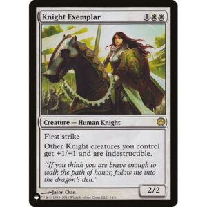 The List - DDG-14 - Knight Exemplar - Rare - W - Non-foil (Front)