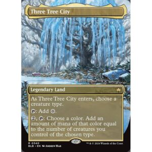 Bloomburrow - 340 - Three Tree City - Rare - C - Non-foil (Front)