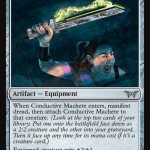 Duskmourn: House of Horror - 244 - Conductive Machete - Uncommon - C - Foil (Front)