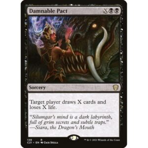 Commander 2021 - 139 - Damnable Pact - Rare - B - Non-foil (Front)