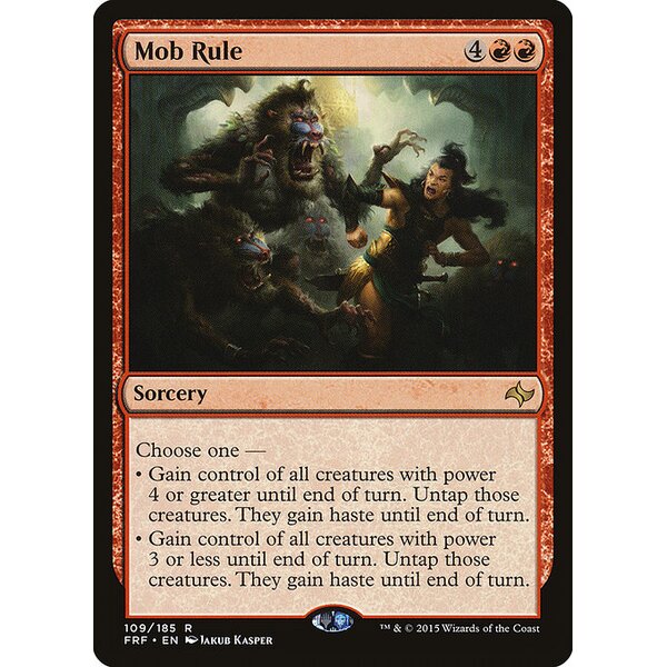 Fate Reforged - 109 - Mob Rule - Rare - R - Foil (Front)
