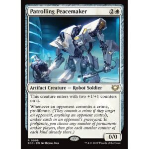 Edge of Eternities Commander - 5 - Patrolling Peacemaker - Rare - W - Non-foil (Front)