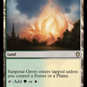 Bloomburrow Commander - 335 - Sunpetal Grove - Rare - C - Non-foil (Front)