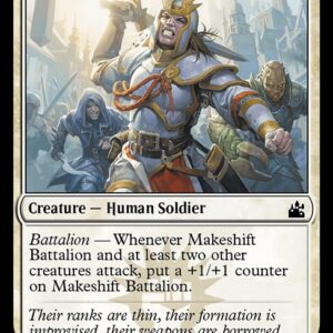 Ravnica Remastered - 22 - Makeshift Battalion - Common - W - Non-foil (Front)