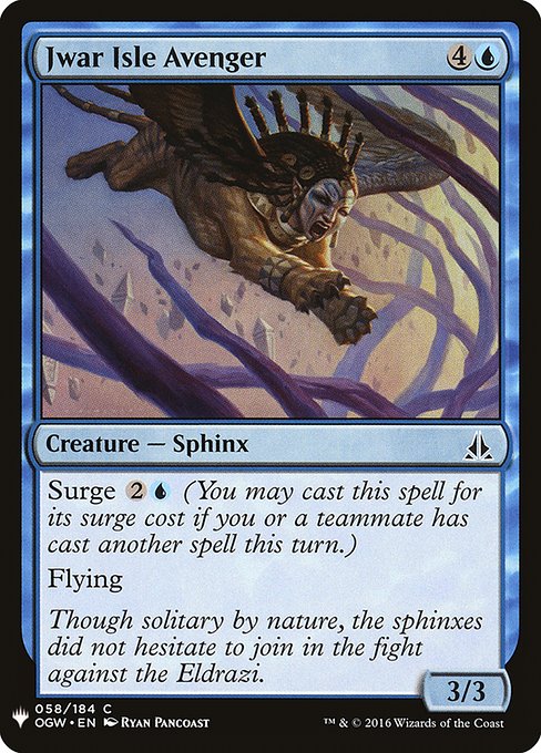 The List - OGW-58 - Jwar Isle Avenger - Common - U - Non-foil (Front)