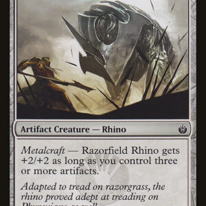 Mirrodin Besieged - 127 - Razorfield Rhino - Common - C - Non-foil (Front)