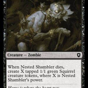 Bloomburrow Commander - 185 - Nested Shambler - Common - B - Non-foil (Front)