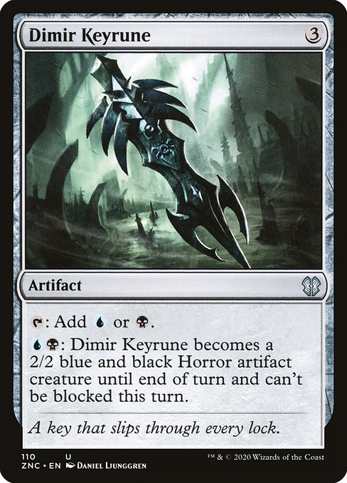 Zendikar Rising Commander - 110 - Dimir Keyrune - Uncommon - C - Non-foil (Front)