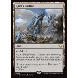 Edge of Eternities Commander - 163 - Karn's Bastion - Rare - C - Non-foil (Front)