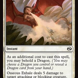 Tarkir: Dragonstorm - 17 - Osseous Exhale - Common - W - Foil (Front)