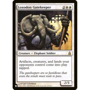 The List - RAV-25 - Loxodon Gatekeeper - Rare - W - Non-foil (Front)