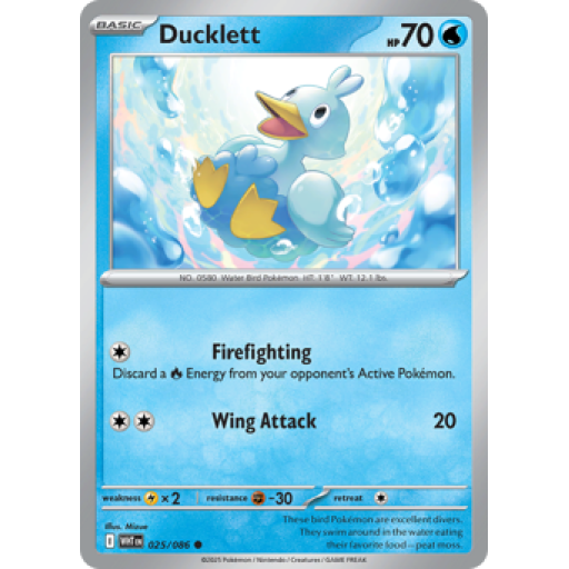 White Flare - 025/086 - Ducklett - Normal