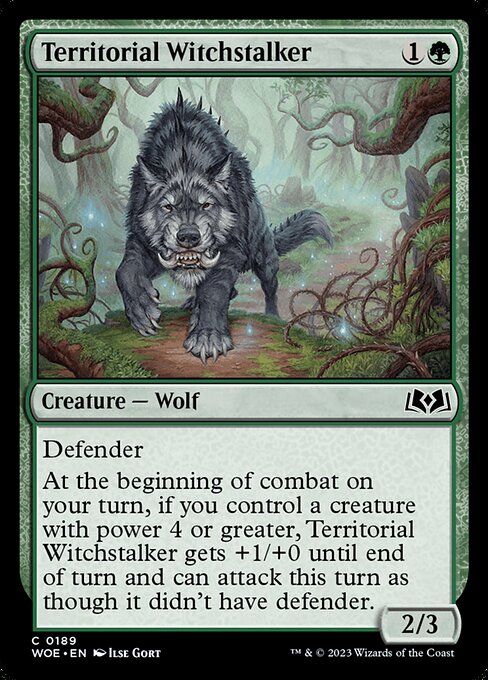 Wilds of Eldraine - 189 - Territorial Witchstalker - Common - G - Non-foil (Front)