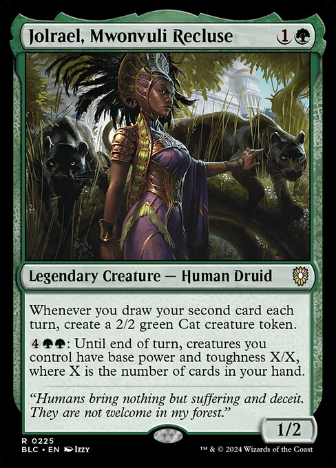 Bloomburrow Commander - 225 - Jolrael, Mwonvuli Recluse - Rare - G - Non-foil (Front)