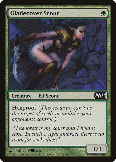 Magic 2012 - 178 - Gladecover Scout - Common - G - Non-foil (Front)
