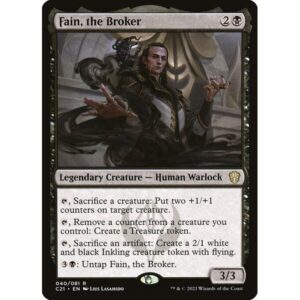 Commander 2021 - 40 - Fain, the Broker - Rare - B - Non-foil (Front)