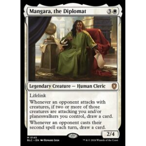 Bloomburrow Commander - 145 - Mangara, the Diplomat - Mythic - W - Non-foil (Front)