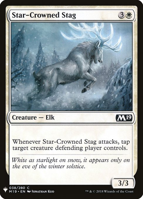 The List - M19-38 - Star-Crowned Stag - Common - W - Non-foil (Front)
