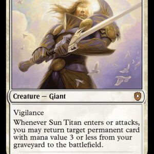 Bloomburrow Commander - 157 - Sun Titan - Mythic - W - Non-foil (Front)