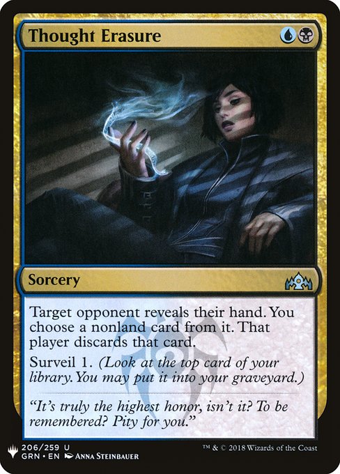The List - GRN-206 - Thought Erasure - Uncommon - UB - Non-foil (Front)
