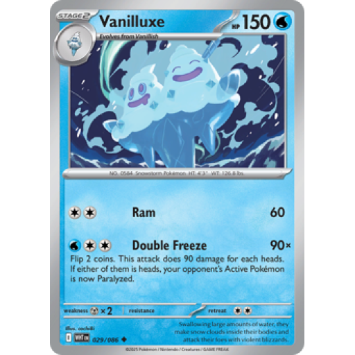 White Flare - 029/086 - Vanilluxe - Reverse Holo