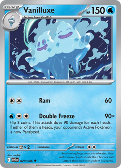 White Flare - 029/086 - Vanilluxe - Reverse Holo